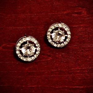 Beautiful Pair of Silver CZ Earrings
